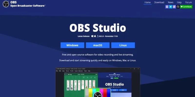 OBS Studio Interface