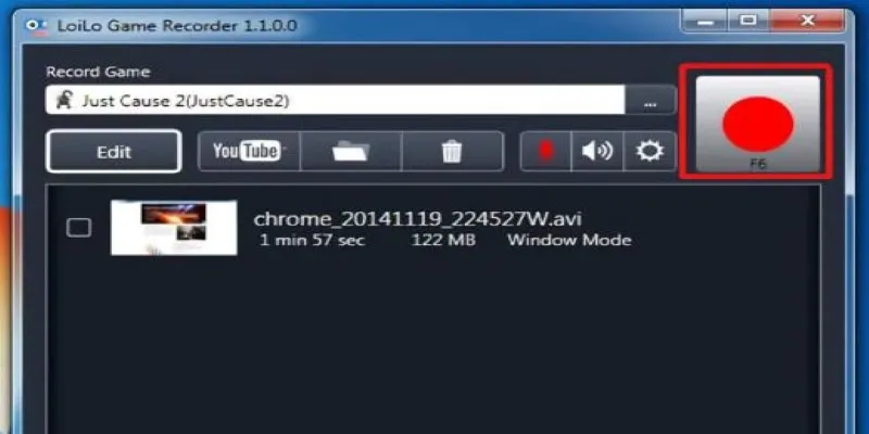 LoiLo Game Recorder Interface