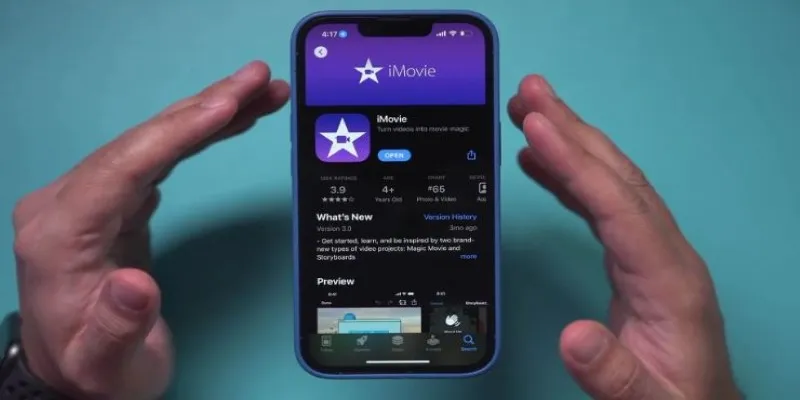iMovie app interface