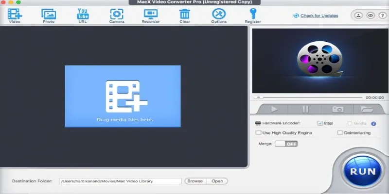 MacX Video Converter Pro interface