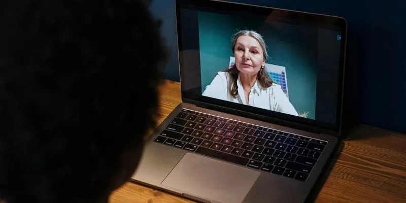 Google Meet interface
example