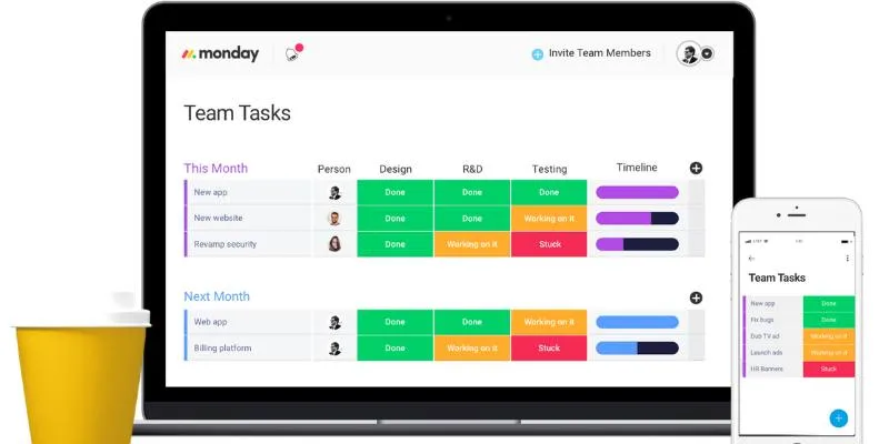 Monday.com Collaboration Interface