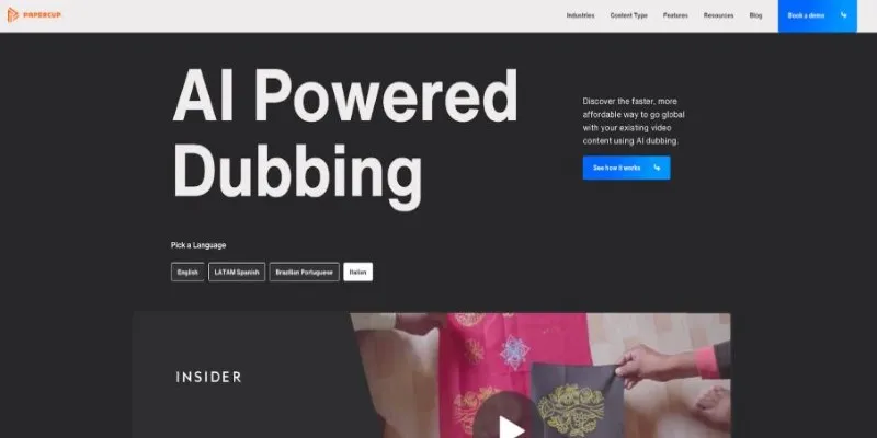 Papercup Video Dubbing
Tool