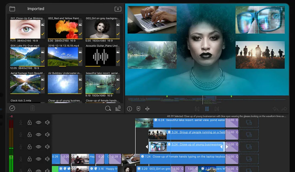 LumaFusion Editing Screen