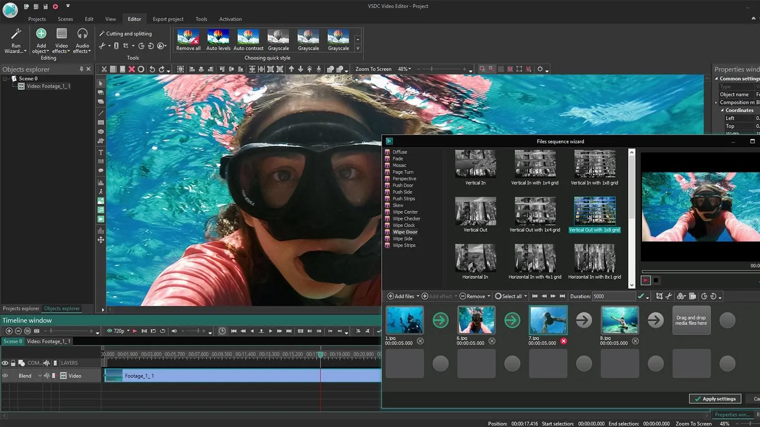 VSDC Free Video Editor Interface