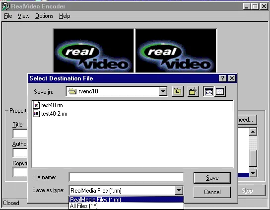 Legacy RealMedia Encoding Tools