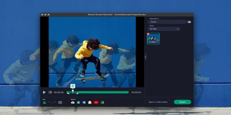 Movavi Screen Recorder Interface