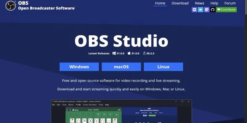 OBS Studio Interface