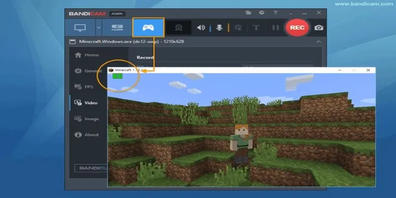 Bandicam Interface