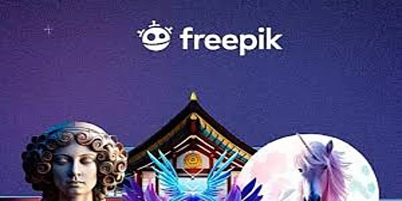 Topaz AI Video Enhancer Interface in Freepik