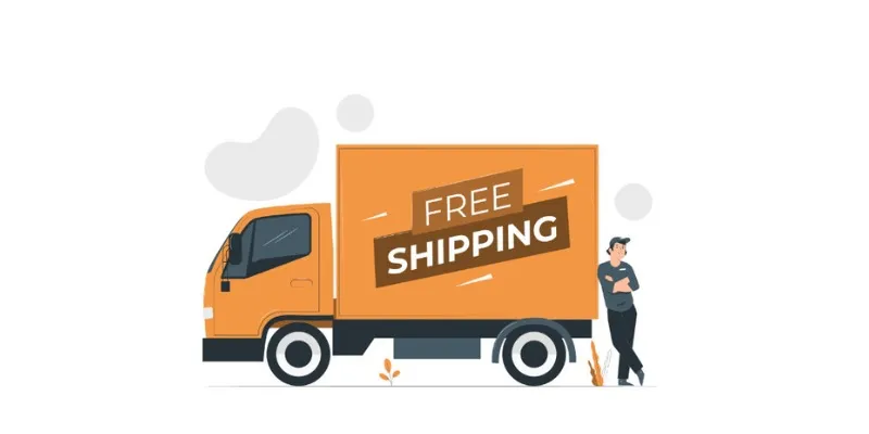 Ecommerce store owner using calculator
