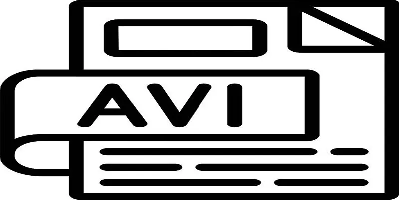 An illustration showing various video file formats