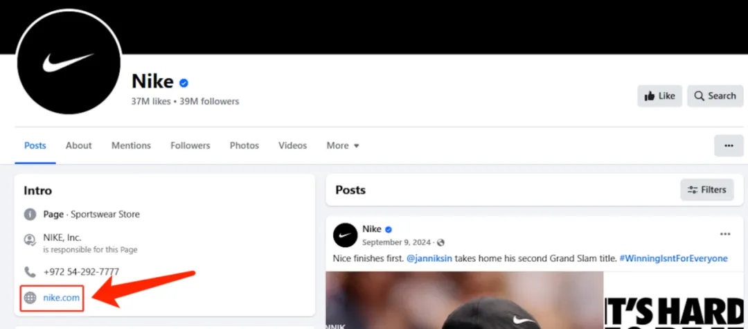 google seo nike